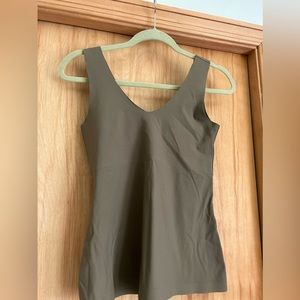 Knix by Knitwear tank with padded bra beige tan medium